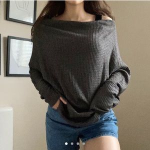 Soft waffle knit top